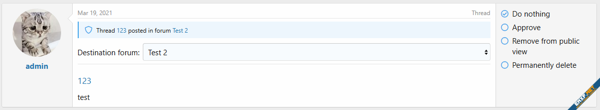 xF2 Add-on - [OzzModz] Approval Queue Destination 2.0.1 | Xenforo ...