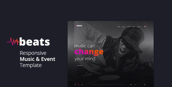 Beats - Responsive Music & Event Template - Music and Bands Entertainment