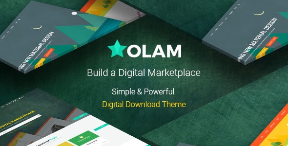 Olam - Easy Digital Downloads Marketplace WordPress Theme - eCommerce WordPress