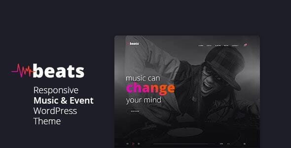 Beats - Responsive Music & Event WordPress Theme - Music and Bands Entertainment