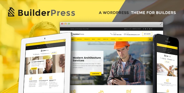 BuilderPress - Construction and Architecture WordPress Theme - Business Corporate