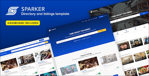 Sparker - Directory and Listings Template - Business Corporate