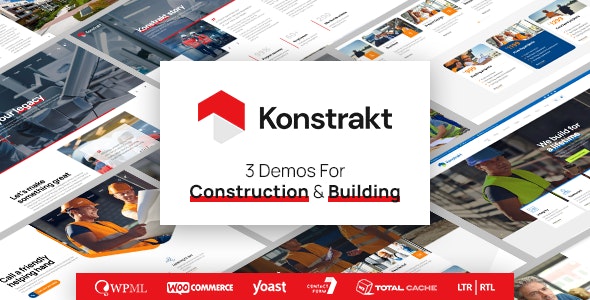 Konstrakt - WordPress Theme for Construction - Business Corporate