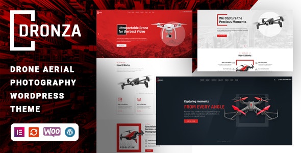 Dronza – Drone Aerial Photography WordPress Theme - Photography Creative